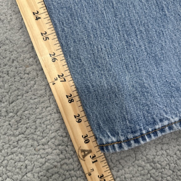 Levi's 501 Button Fly Jeans Men 42x32 Blue Straight Cowboy Preppy Western - Picture 10 of 16